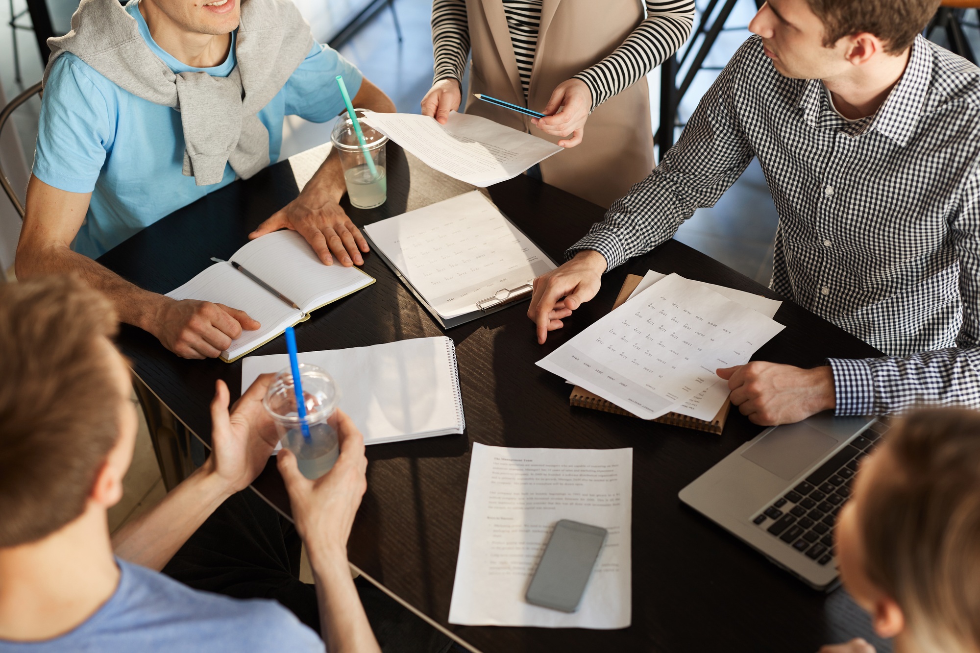 Business Papers on Table